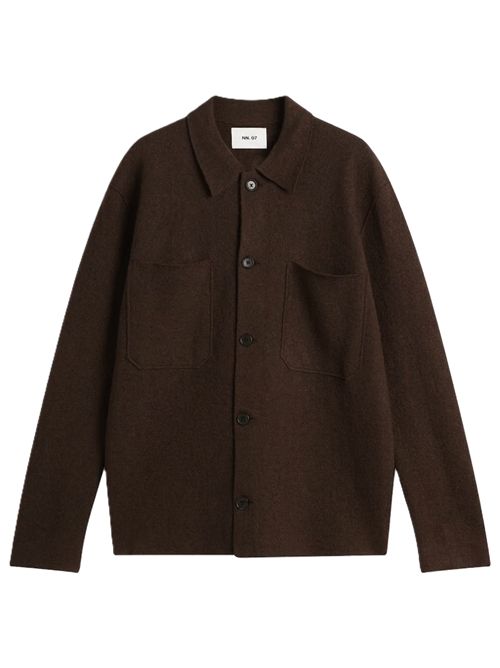 NN07 Jonas Boiled Wool Overshirt NN.07 | 22763986686398880 DEEP TRUFFLE